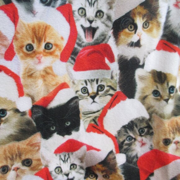 Tipsy Elves One Pc Sweatshirt Jumper Loungewear Pajamas Christmas Cat Kitty L - Picture 7 of 11